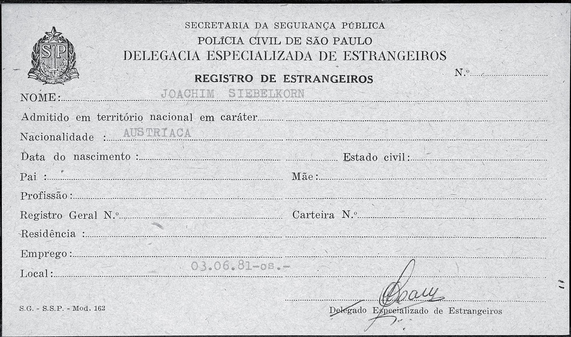 Fiebelkorn en Brasil